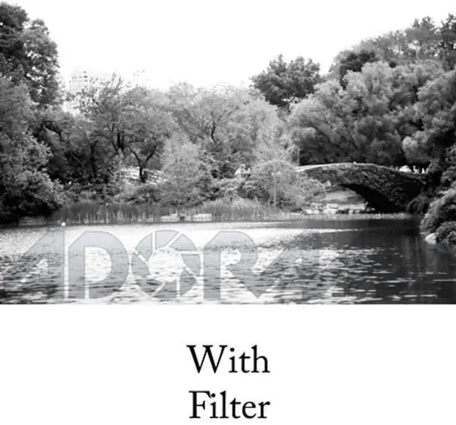 Alt view image 3 of 3 - Tiffen 49mm #25 Glass Filter - Red