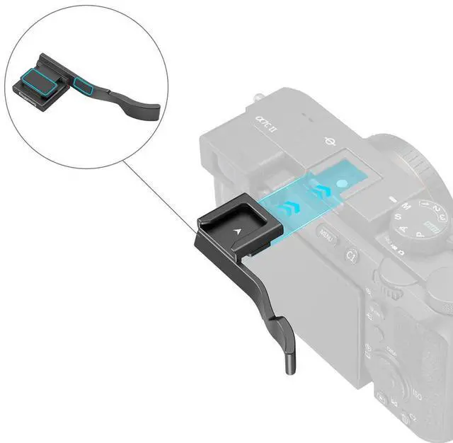 Alt view image 4 of 4 - SmallRig Thumb Grip for Sony Alpha 7C II / Alpha 7CR / Alpha 7C Camera, Black