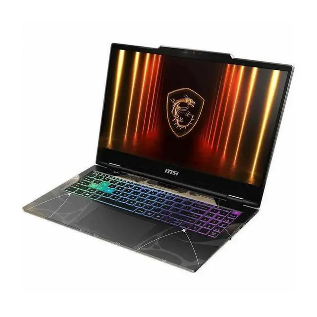 Alt view image 2 of 8 - MSI Cyborg 15 B2RWEKG-258US 15.6" Full HD 144Hz Gaming Laptop, Intel Core 5 210H 2.2GHz, 16GB RAM, 1TB SSD, NVIDIA GeForce RTX 5050 8GB, Windows 11 Home, Translucent Black