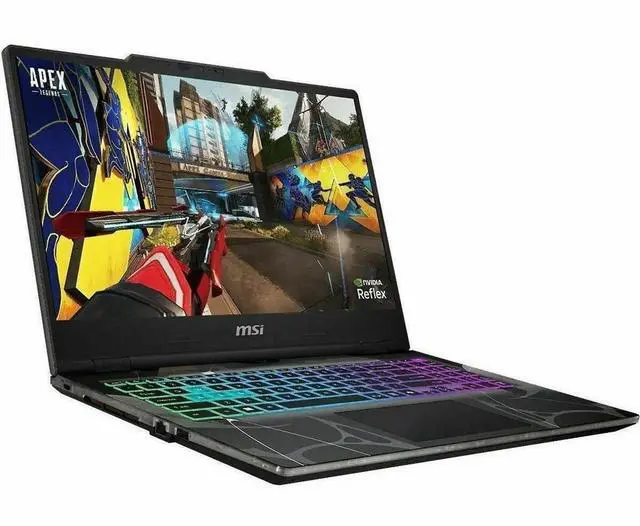 Alt view image 3 of 8 - MSI Cyborg 15 B2RWEKG-258US 15.6" Full HD 144Hz Gaming Laptop, Intel Core 5 210H 2.2GHz, 16GB RAM, 1TB SSD, NVIDIA GeForce RTX 5050 8GB, Windows 11 Home, Translucent Black
