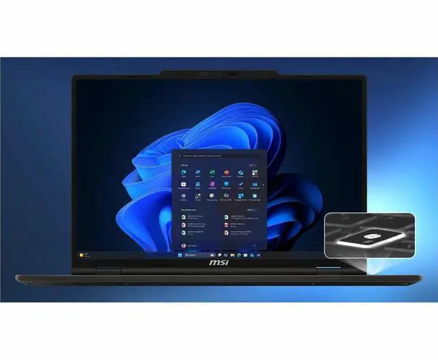 Alt view image 14 of 15 - MSI Venture 16 AI A1M Venture 16 AI A1MTG-048US 16" Touchscreen Notebook - Full HD Plus - 60 Hz - Intel Core Ultra 5 125H - 16 GB - 512 GB SSD - Solid Gray - Intel Chip - 1920 x 1200 - Windows 11