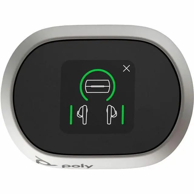 Alt view image 15 of 15 - Poly Voyager Free 60 UC White Sand Earbuds +BT700 USB-C Adapter +Basic Charge Case - Siri, Google Assistant - Stereo - True Wireless - Bluetooth - 98.4 ft - 20 Hz - 20 kHz - Earbud - Binaural - In-ear