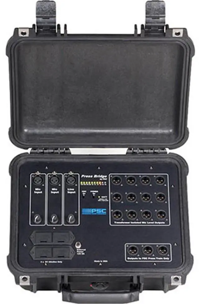 Main image of PSC Press Bridge, 2 Mic / 1 Line Input, 12 Mic / 3 Balanced Line Output, Pelican 1400 Case