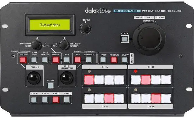 Alt view image 3 of 3 - Datavideo RMC-180 Mark II PTZ Camera Control Unit for PTC-150 Camera