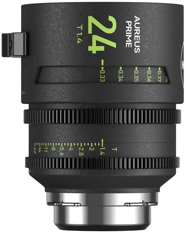 Alt view image 9 of 11 - NiSi 24mm Aureus Prime Full Frame T1.4 Cinema Lens with Virtually Zero Focus Breathing and 46mm Imaging Circle (PL Mount)