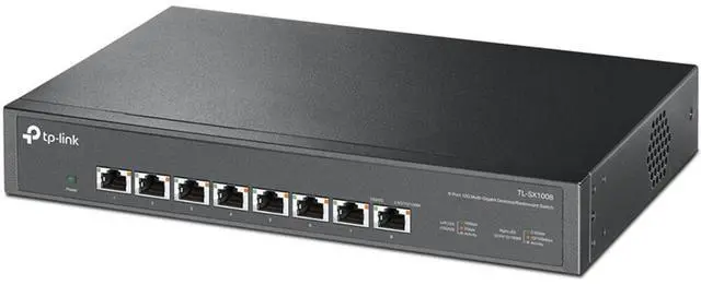 Alt view image 15 of 19 - TP-Link TL-SX1008 | 8 Port 10G/Multi-Gig Unmanaged Ethernet Switch | Desktop/Rackmount | Plug & Play | Sturdy Metal Casing | Limited Lifetime Protection | Speed Auto-Negotiation