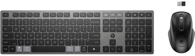 Alt view image 11 of 17 - HP 725 Multi-Device Rechargeable Wireless Keyboard and Mouse Combo