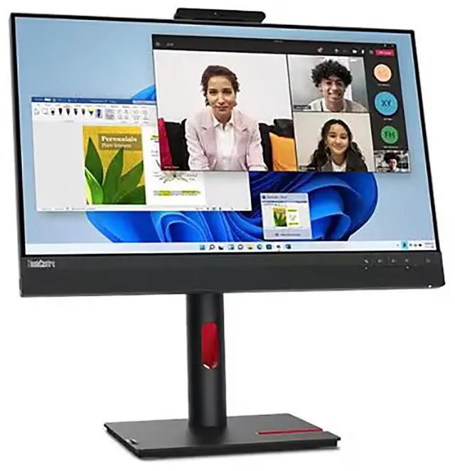 Alt view image 18 of 20 - Lenovo ThinkCentre TIO24 Gen5 24" Class Webcam Full HD LED Monitor - 16:9 - Black - 23.8" Viewable - In-plane Switching (IPS) Technology - WLED Backlight - 1920 x 1080 - 16.7 Million Colors