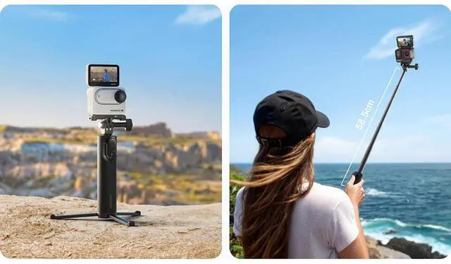 Alt view image 5 of 6 - Insta360 23" Mini 2-in-1 Selfie Stick Tripod 2.0, Black