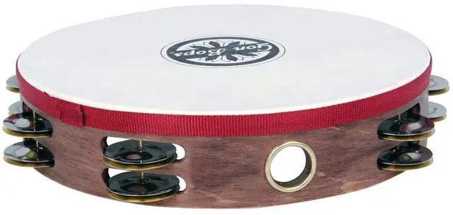 Main image of Gon Bops Double Row Wooden Tambourine w/Head