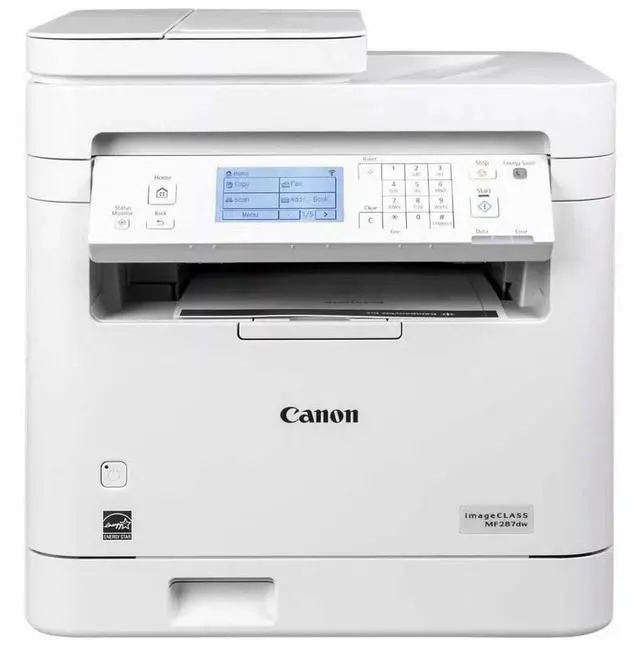 Alt view image 2 of 5 - Canon imageCLASS MF287dw All-in-One Wireless Duplex Monochrome Laser Printer, Fax, White