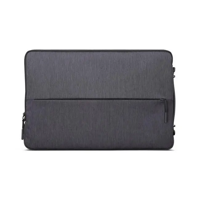 Alt view image 17 of 17 - lenovo urban laptop sleeve for 14" notebook, water resistant, soft padded compartments, accessory storage, reinforced rubber corners, extendable handle, gx40z50941, charcoal grey