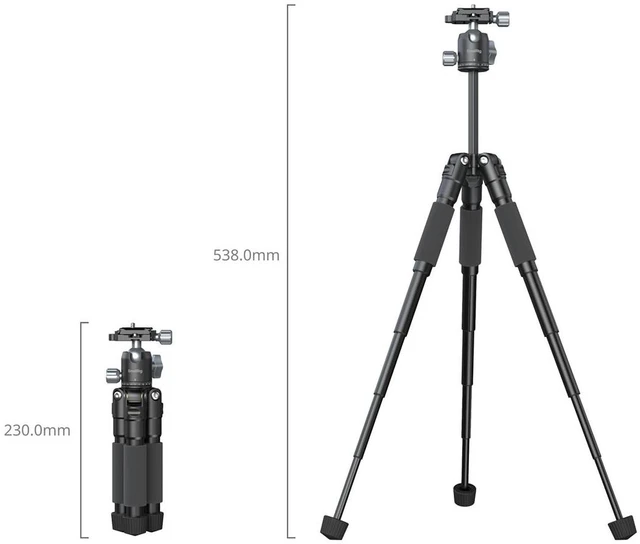 Alt view image 5 of 5 - SmallRig VT-20 Pro 5-Section Aluminum Portable Desktop Tripod