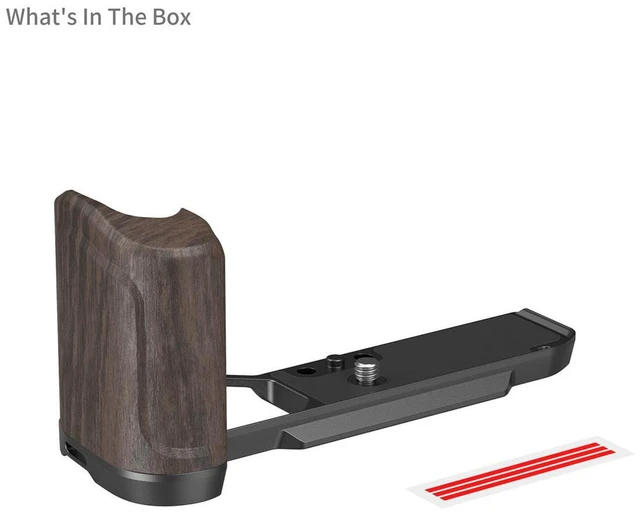 Alt view image 2 of 6 - SmallRig L-Shape Mount Plate with Wooden Handle for Nikon Z f