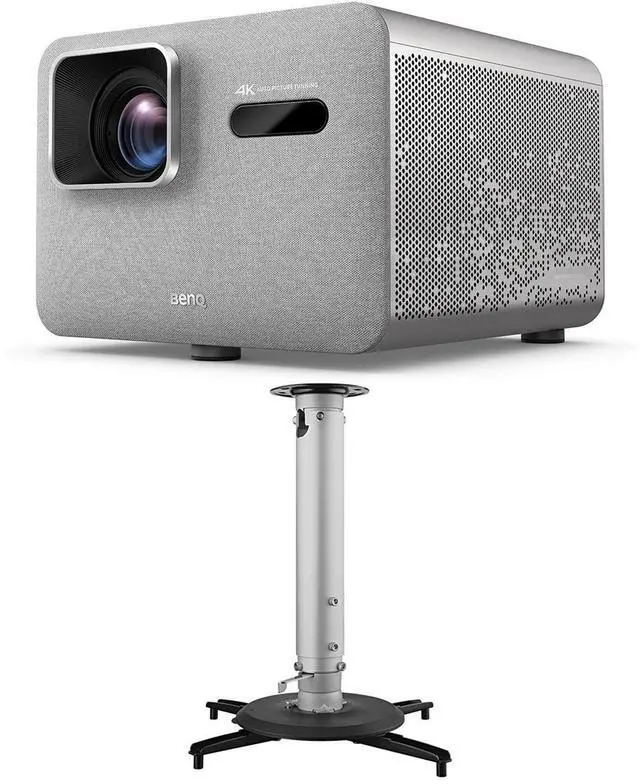 Main image of BenQ TK705i 4K Ultra HD HDR LED DLP Smart Home Theater Projector, Silver WITH BENQ CM00G3 UNIVERSAL CEILING MOUNT