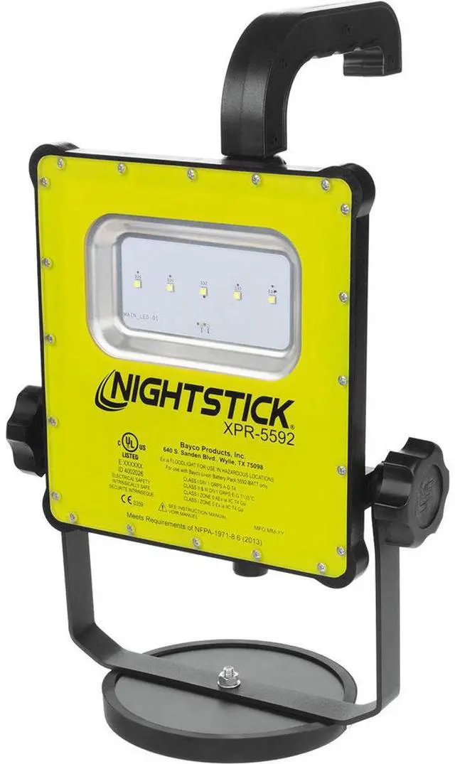 Main image of Nightstick XPR-5592 Intrinsically Safe Rechargeable LED Multi-Function Area Light with Magnetic Base, 1000/500 Lumens, Dustproof/Waterproof, Green