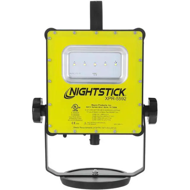 Alt view image 2 of 6 - Nightstick XPR-5592 Intrinsically Safe Rechargeable LED Multi-Function Area Light with Magnetic Base, 1000/500 Lumens, Dustproof/Waterproof, Green