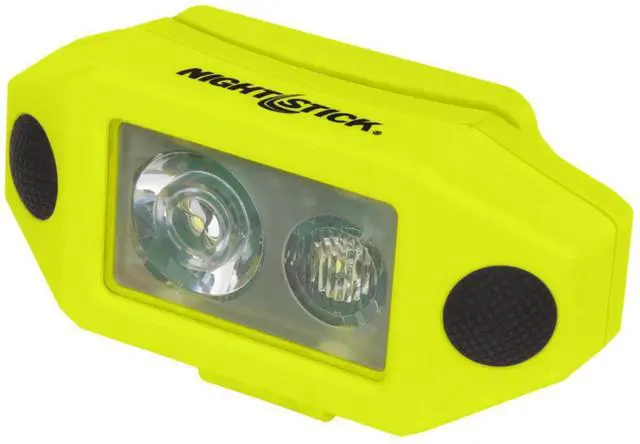 Main image of Nightstick XPP-5460 X-Series Intrinsically Safe Low-Profile Dual-Light LED Headlamp with Hard Hat Clip, 200 Lumens, Dustproof/Waterproof, AAA Battery Power, Green