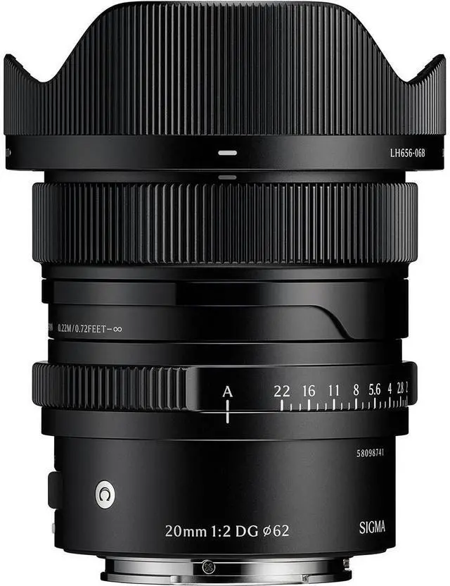 Main image of Sigma 20mm f/2 DG Contemporary Lens for Sony E, Black