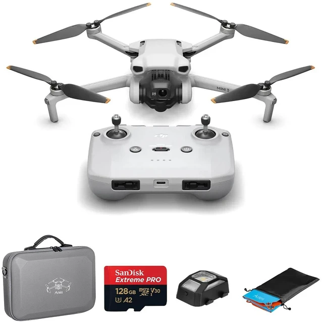 Main image of DJI Mini 3 Drone with RC Remote Controller, Rugged Bundle