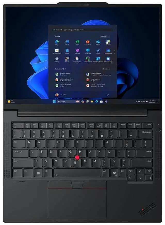 Alt view image 14 of 16 - Lenovo ThinkPad E14 Gen 7 21T9003PUS 14" Touchscreen Notebook - Intel Core 7 240H (2.50 GHz) - 16 GB - 512 GB SSD - Windows 11 Pro - Webcam - IEEE 802.11ax Wireless (21T9003PUS)
