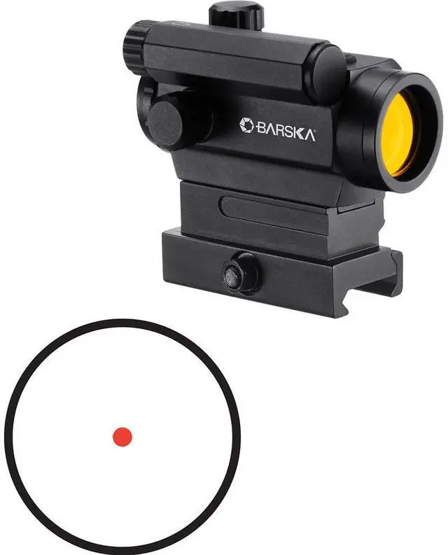 Main image of Barska 1x20 AR-X Series HQ Red Dot Sight, Illuminated 1 MOA Red Dot Reticle, Matte Black