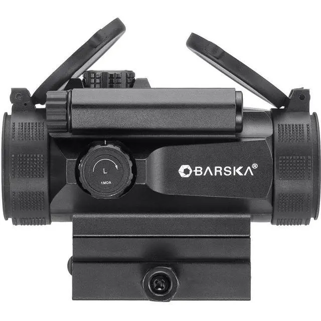 Alt view image 4 of 6 - Barska 1x30 AR-X Series HQ Red Dot Sight, Illuminated 1 MOA Red Dot Reticle, Matte Black