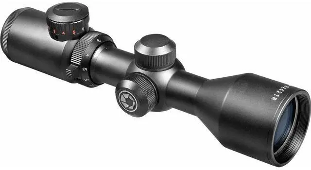 Main image of Barska 3-9x42 Contour Compact Riflescope Matte Black with Illuminated Red/Green/Blue Second Focal Plane Trace MOA Reticle, 30mm Tube