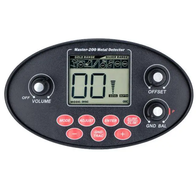 Alt view image 2 of 2 - Barska Master 200 Metal Detector with Waterproof 10" Search Coil