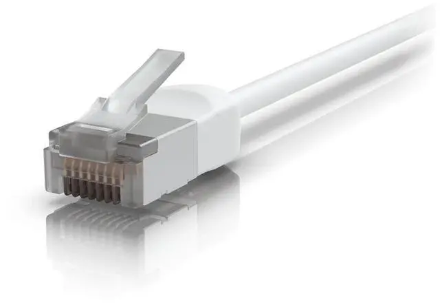 Alt view image 4 of 7 - Ubiquiti Networks 3.3' UniFi Shielded Cat6A Premium Outdoor Patch Cable, White