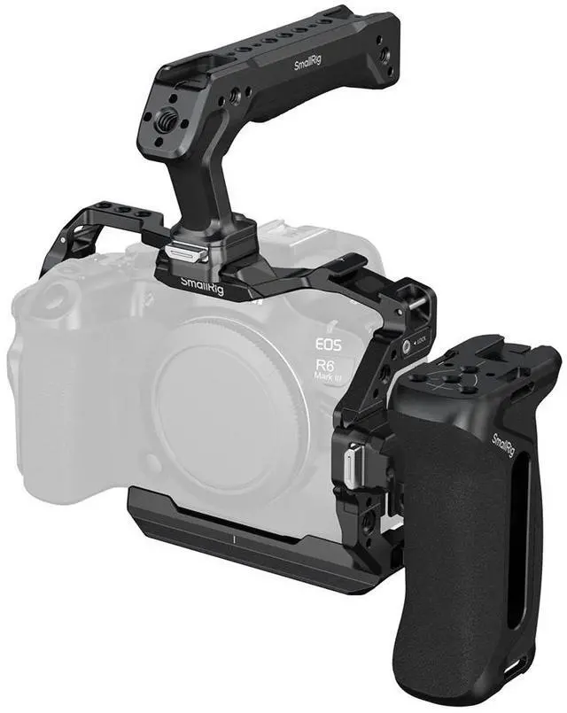 Main image of SmallRig HawkLock Quick Release Advanced Edition Full Camera Cage Kit for Canon EOS R6 Mark III/R6 Mark II, Black