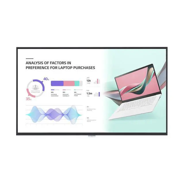 Alt view image 13 of 13 - LG 43UH5J-H Digital Signage Display - 43" LCD - 3840 x 2160 - Edge LED - 500 Nit - 2160p - HDMI - USB - DVI - SerialEthernet - webOS 6.0 - Black