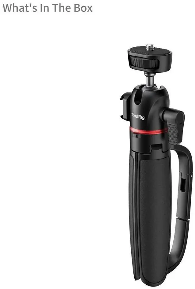 Alt view image 6 of 6 - SmallRig 5285B VT-15 Mantis 4-Section Aluminum Tripod with Ball Head, Carabiner Shape, Black