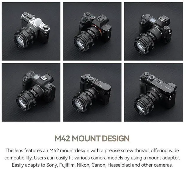 Alt view image 6 of 7 - TTArtisan 75mm f/1.5 Lens for M42 Mount