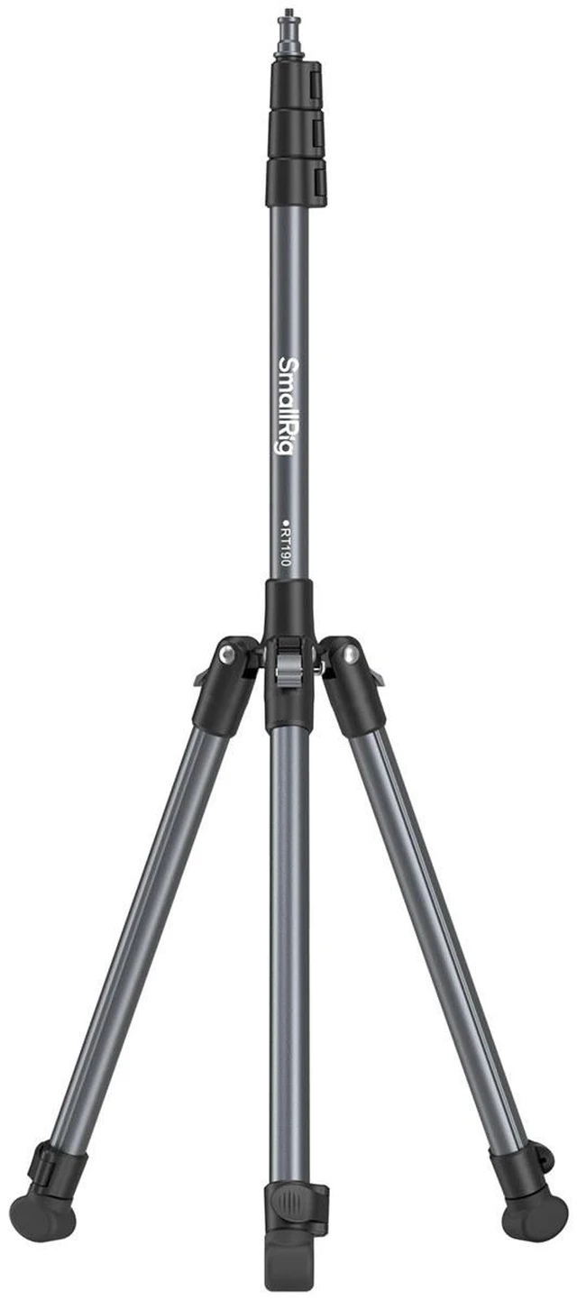 Main image of SmallRig RT190 6.2' 4-Section Reversible Portable Light Stand, Black/Silver