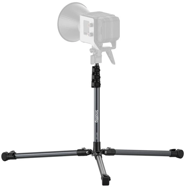 Alt view image 2 of 4 - SmallRig RT190 6.2' 4-Section Reversible Portable Light Stand, Black/Silver