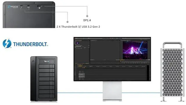 Alt view image 8 of 11 - Promise Technology Pegasus32 R8 144TB HDD 8x18TB