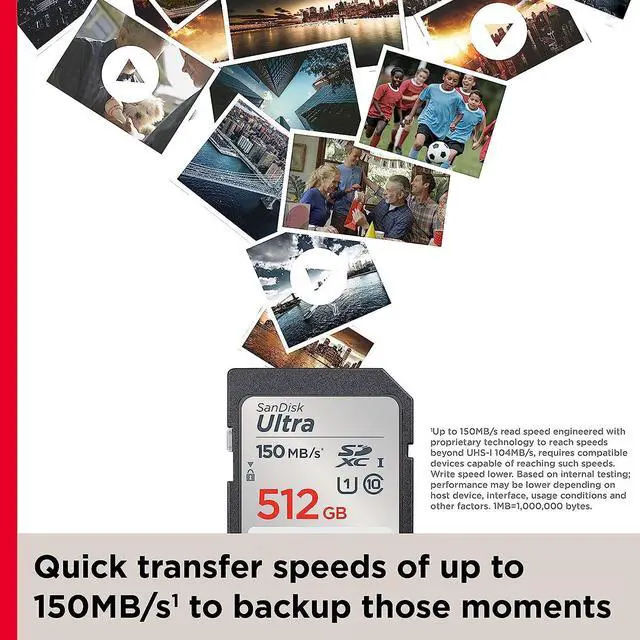 Alt view image 4 of 6 - SanDisk SANDISK Ultra SDHC UHS-I Card and SDXC UHS-I Card 512GB Bundle