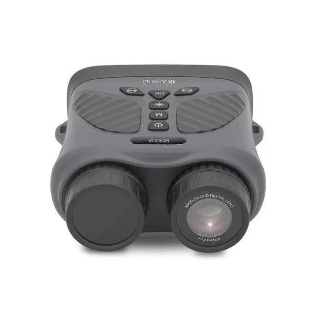 Alt view image 4 of 6 - Minolta MINOLTA MNDM10B 10x25 Digital Night Vision Monocular w/4K UHD Camera (Green)