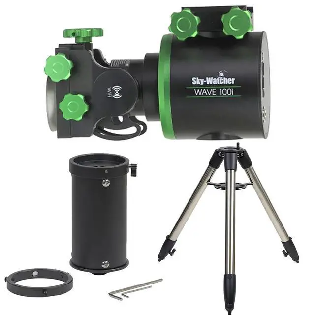 Alt view image 5 of 7 - Sky-Watcher Wave 100i GoTo Strainwave Mount Head with Steel Tripod & Extension Tube