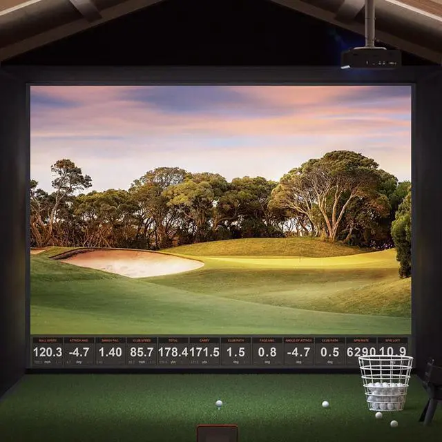 Alt view image 13 of 13 - BenQ - AH30ST - Golf Simulator Projector - 3000 Lumens - 1080p - 20,000:1 Contrast - LED - Short Throw