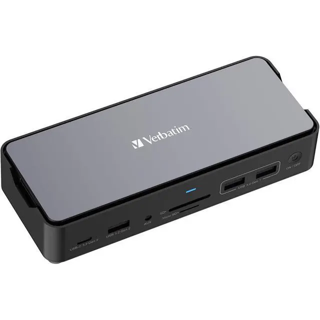 Alt view image 14 of 19 - Verbatim USB-C Pro Docking Station 15-In-1 256GB Vi3000 SSD