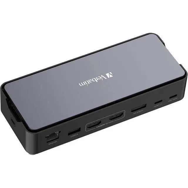 Alt view image 16 of 19 - Verbatim USB-C Pro Docking Station 15-In-1 256GB Vi3000 SSD