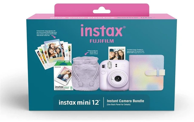 Alt view image 8 of 11 - Fujifilm INSTAX Mini 12 Holiday Bundle 2024 - Purple