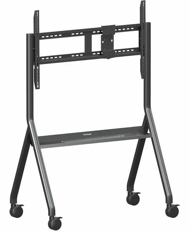 Alt view image 17 of 18 - ViewSonic VB-STND-009 IFP, CDE Slim Mobile Cart for 55" to 86" - Supports 400x400mm to 1000x600mm VESA patterns - Lockable 4" 360o Caster Wheels - Compatible With Displays up to 105" and 265 lbs. max