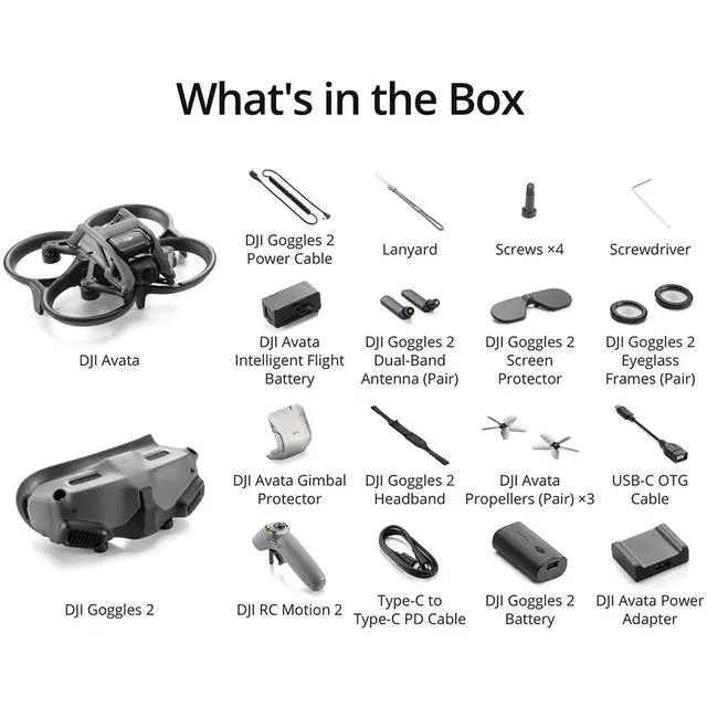 Alt view image 5 of 7 - DJI Avata Drone Pro-View Combo with Goggles 2 and RC Motion 2 Controller