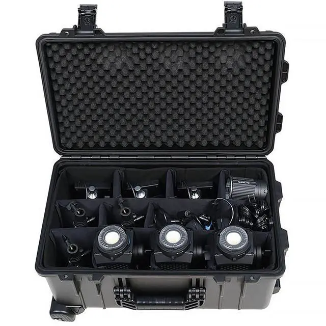 Alt view image 11 of 11 - Nanlite Forza 60CR RGBLAC LED Spotlight with CRMX (3-Light Kit)