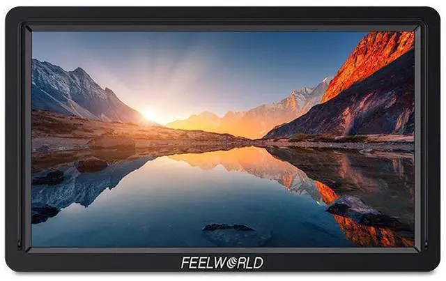 Alt view image 8 of 14 - FEELWORLD FW568S 6 inch DSLR Camera Field Monitor with Waveform 3D LUT SDI 4K HDMI Input Output Video Peaking Focus Assist Small 8.4V DC Include Tilt Arm