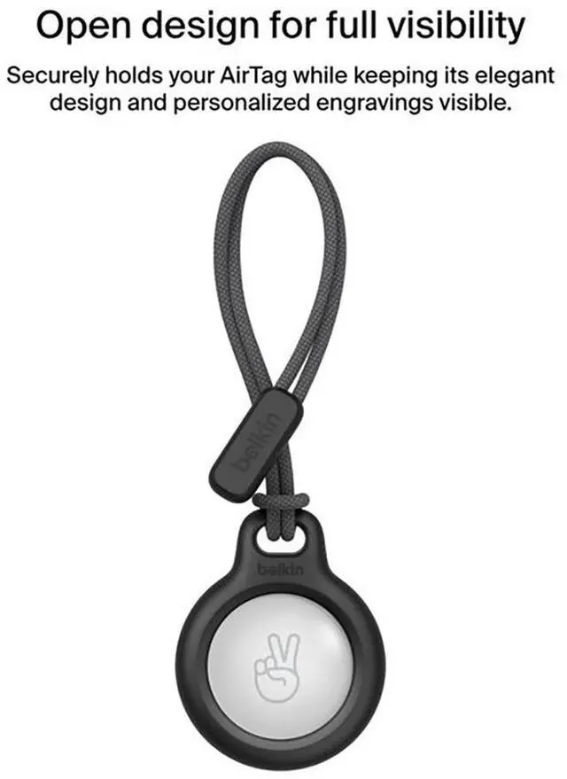 Alt view image 13 of 14 - Belkin Secure Holder with Strap for AirTag F8W974BTBLK