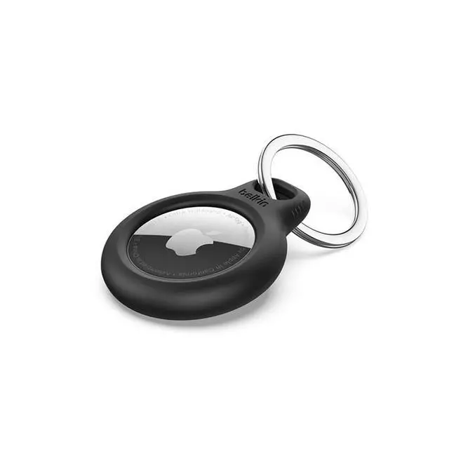 Alt view image 6 of 12 - Belkin Secure Holder with Key Ring for AirTag 4-Pack Model MSC001BTBK